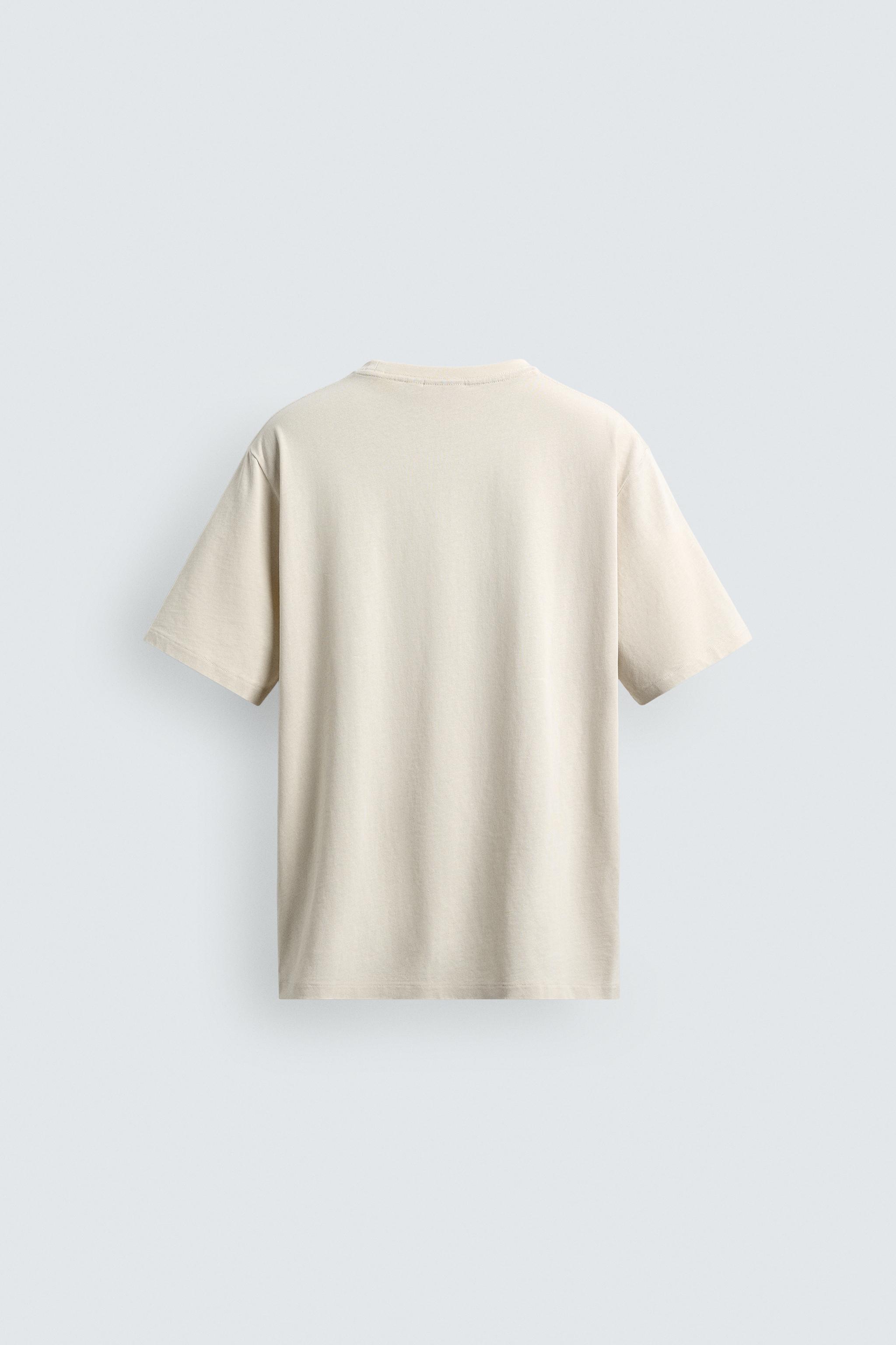 T-SHIRT REGULAR FIT EN COTON MÉLANGÉ